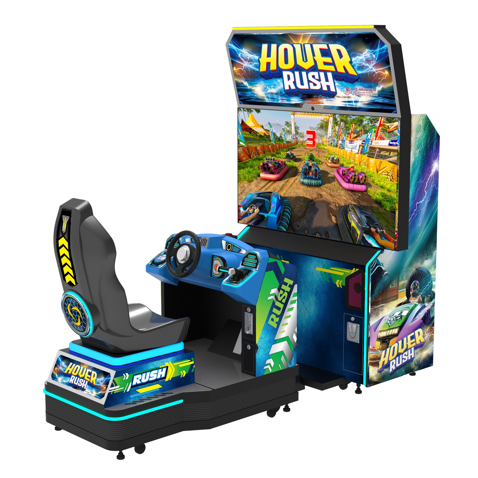 Hover Rush (single, 1 speler)