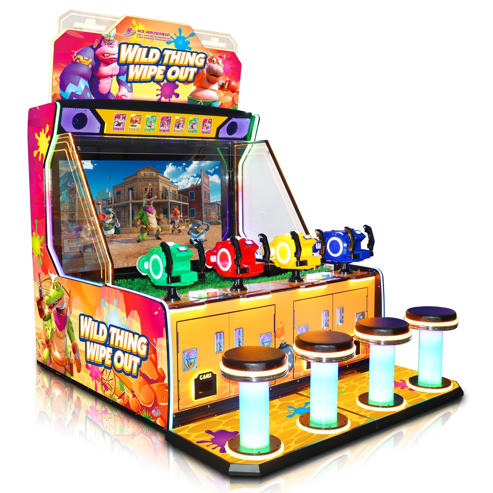Wild Thing Wipe-Out (4 spelers, waterschieten)