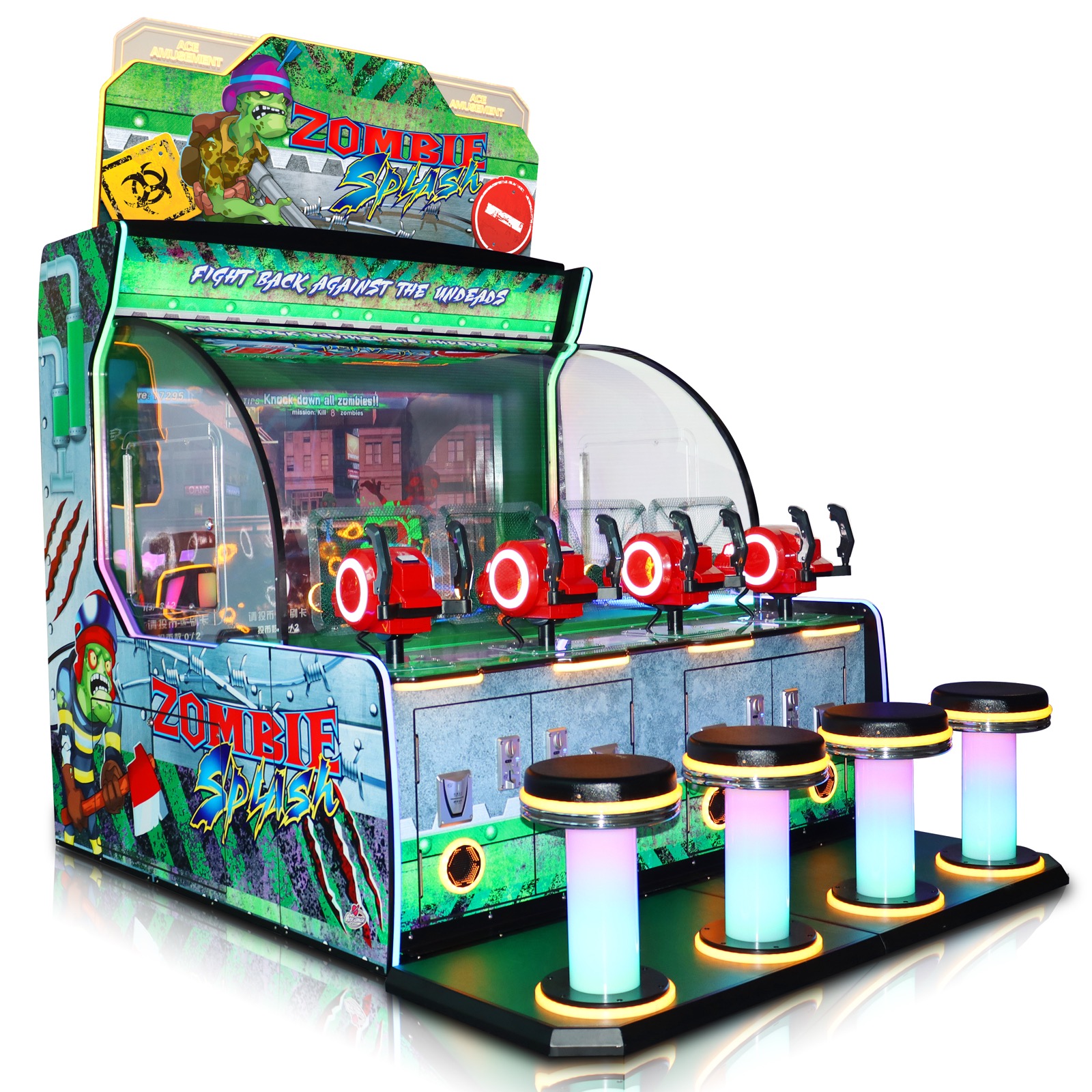 Zombie Splash (4 spelers, balschieten)